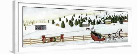 Christmas Valley Sleigh-David Carter Brown-Framed Premium Giclee Print