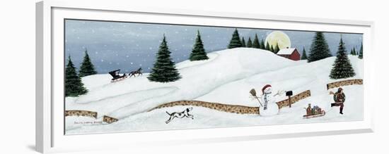 Christmas Valley Snowman-David Carter Brown-Framed Premium Giclee Print