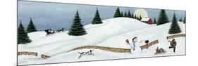 Christmas Valley Snowman-David Carter Brown-Mounted Premium Giclee Print