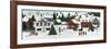 Christmas Valley Village-David Carter Brown-Framed Art Print