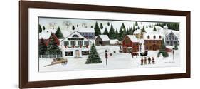 Christmas Valley Village-David Carter Brown-Framed Art Print