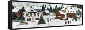 Christmas Valley Village-David Carter Brown-Framed Stretched Canvas