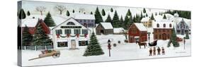 Christmas Valley Village-David Carter Brown-Stretched Canvas