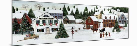 Christmas Valley Village-David Carter Brown-Mounted Premium Giclee Print