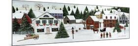 Christmas Valley Village-David Carter Brown-Mounted Premium Giclee Print