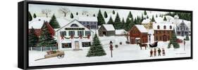 Christmas Valley Village-David Carter Brown-Framed Stretched Canvas