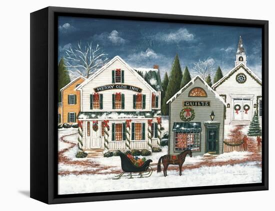 Christmas Village I Dark Crop-David Carter Brown-Framed Stretched Canvas