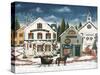 Christmas Village I Dark Crop-David Carter Brown-Stretched Canvas