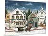 Christmas Village I Dark Crop-David Carter Brown-Mounted Art Print