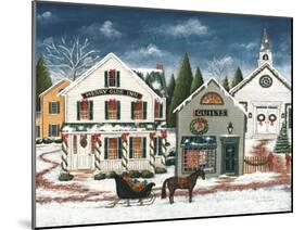 Christmas Village I Dark Crop-David Carter Brown-Mounted Art Print