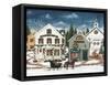 Christmas Village I Dark Crop-David Carter Brown-Framed Stretched Canvas