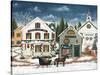 Christmas Village I Dark Crop-David Carter Brown-Stretched Canvas