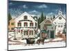 Christmas Village I Dark Crop-David Carter Brown-Mounted Art Print