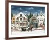 Christmas Village I Dark Crop-David Carter Brown-Framed Art Print