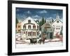 Christmas Village I Dark Crop-David Carter Brown-Framed Art Print