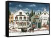 Christmas Village I Dark Crop-David Carter Brown-Framed Stretched Canvas