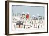 Christmas Village II Day-Laura Marshall-Framed Art Print