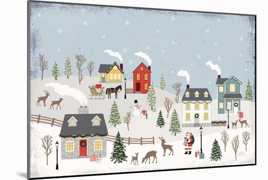 Christmas Village II Day-Laura Marshall-Mounted Art Print