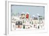 Christmas Village II Day-Laura Marshall-Framed Art Print