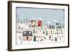 Christmas Village II Day-Laura Marshall-Framed Art Print