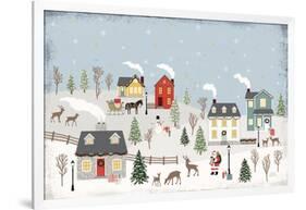 Christmas Village II Day-Laura Marshall-Framed Art Print