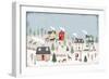 Christmas Village II Day-Laura Marshall-Framed Premium Giclee Print