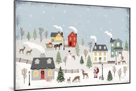 Christmas Village II Day-Laura Marshall-Mounted Premium Giclee Print