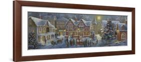 Christmas Village Panoramic-Nicky Boehme-Framed Giclee Print