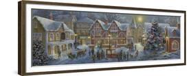 Christmas Village Panoramic-Nicky Boehme-Framed Premium Giclee Print