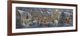 Christmas Village Panoramic-Nicky Boehme-Framed Giclee Print