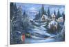 Christmas Village-Bonnie B Cook-Framed Giclee Print