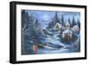 Christmas Village-Bonnie B Cook-Framed Giclee Print