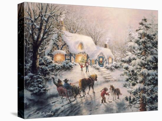 Christmas Visit-Nicky Boehme-Stretched Canvas