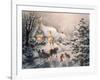 Christmas Visit-Nicky Boehme-Framed Giclee Print