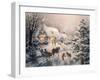 Christmas Visit-Nicky Boehme-Framed Giclee Print