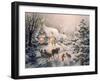 Christmas Visit-Nicky Boehme-Framed Premium Giclee Print