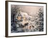 Christmas Visit-Nicky Boehme-Framed Giclee Print