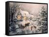 Christmas Visit-Nicky Boehme-Framed Stretched Canvas