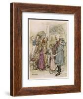 Christmas Visitors-Arthur Rackham-Framed Art Print