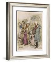 Christmas Visitors-Arthur Rackham-Framed Art Print