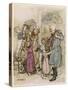 Christmas Visitors-Arthur Rackham-Stretched Canvas