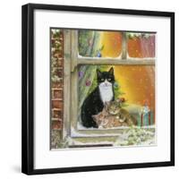 Christmas Window-Janet Pidoux-Framed Giclee Print