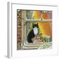 Christmas Window-Janet Pidoux-Framed Giclee Print