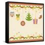 Christmas with Decorations-null-Framed Stretched Canvas