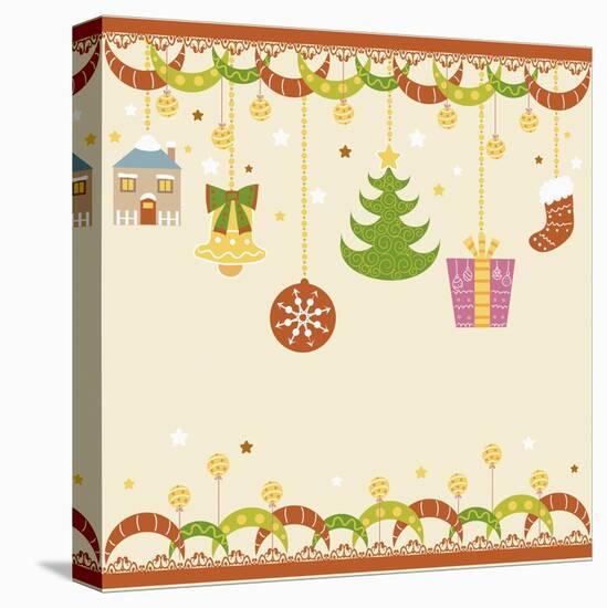 Christmas with Decorations-null-Stretched Canvas