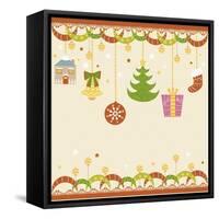 Christmas with Decorations-null-Framed Stretched Canvas