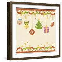 Christmas with Decorations-null-Framed Giclee Print