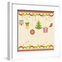 Christmas with Decorations-null-Framed Giclee Print