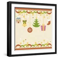 Christmas with Decorations-null-Framed Giclee Print