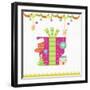 Christmas with Pink Gift Box and Decorations-null-Framed Giclee Print